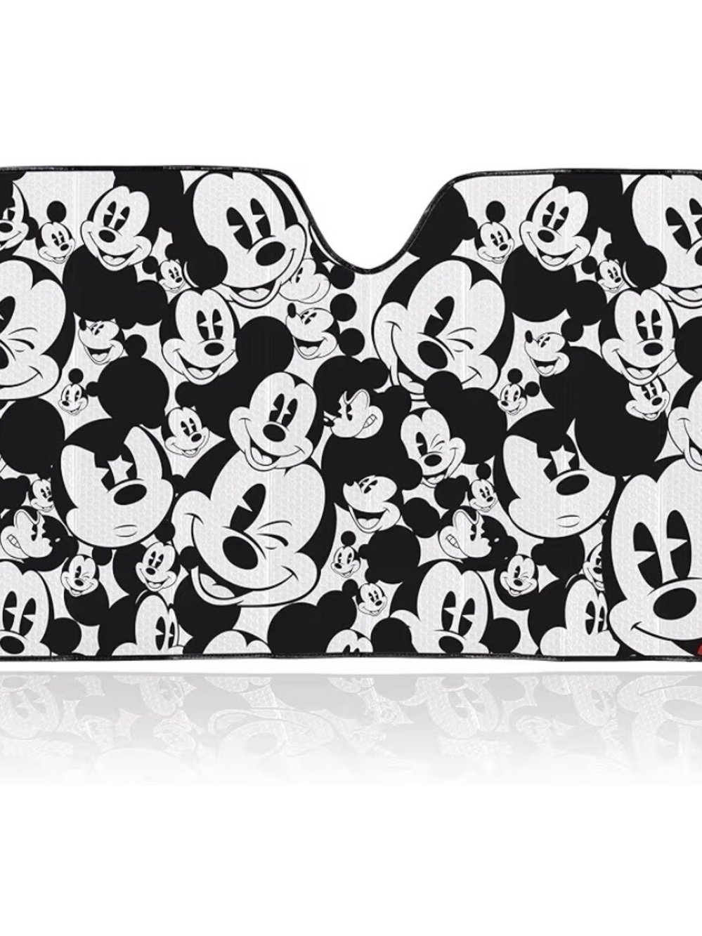 Black & White Mickey Mouse Pattern Sun Shade